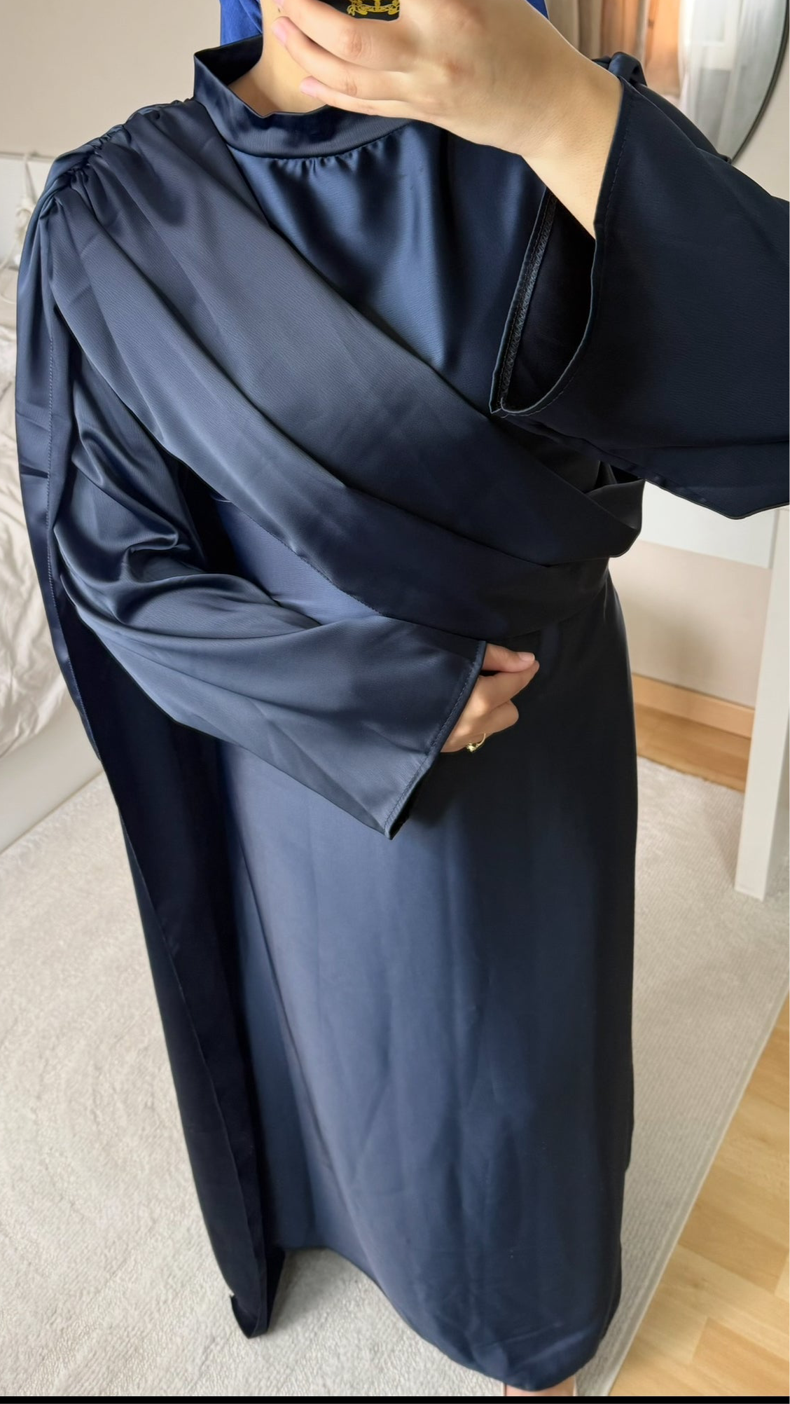 Robe satiné Bleu