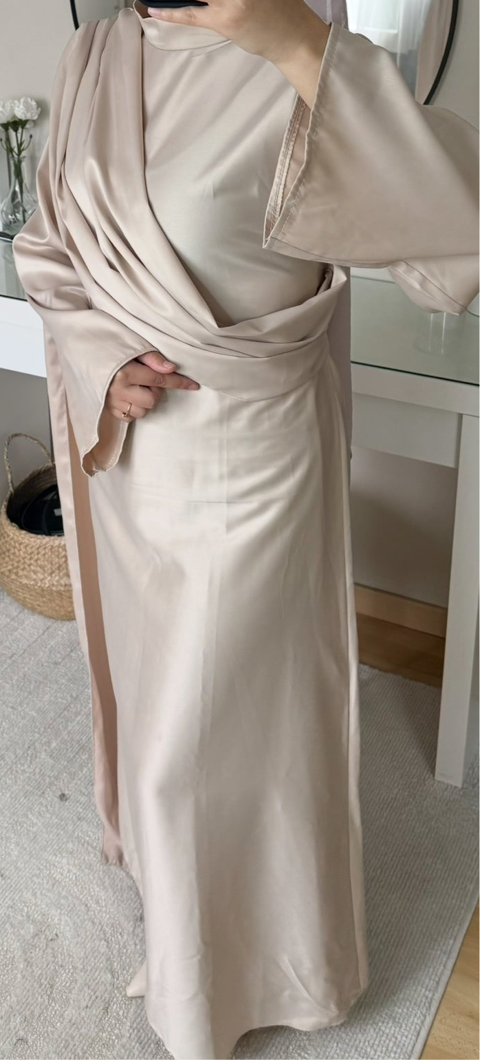 Robe satiné Bleu